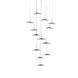 Royyo LED 22 inch Chrome Pendant Ceiling Light